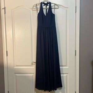 Vera wang white bridesmaids dress. Color midnight blue. Size 2.